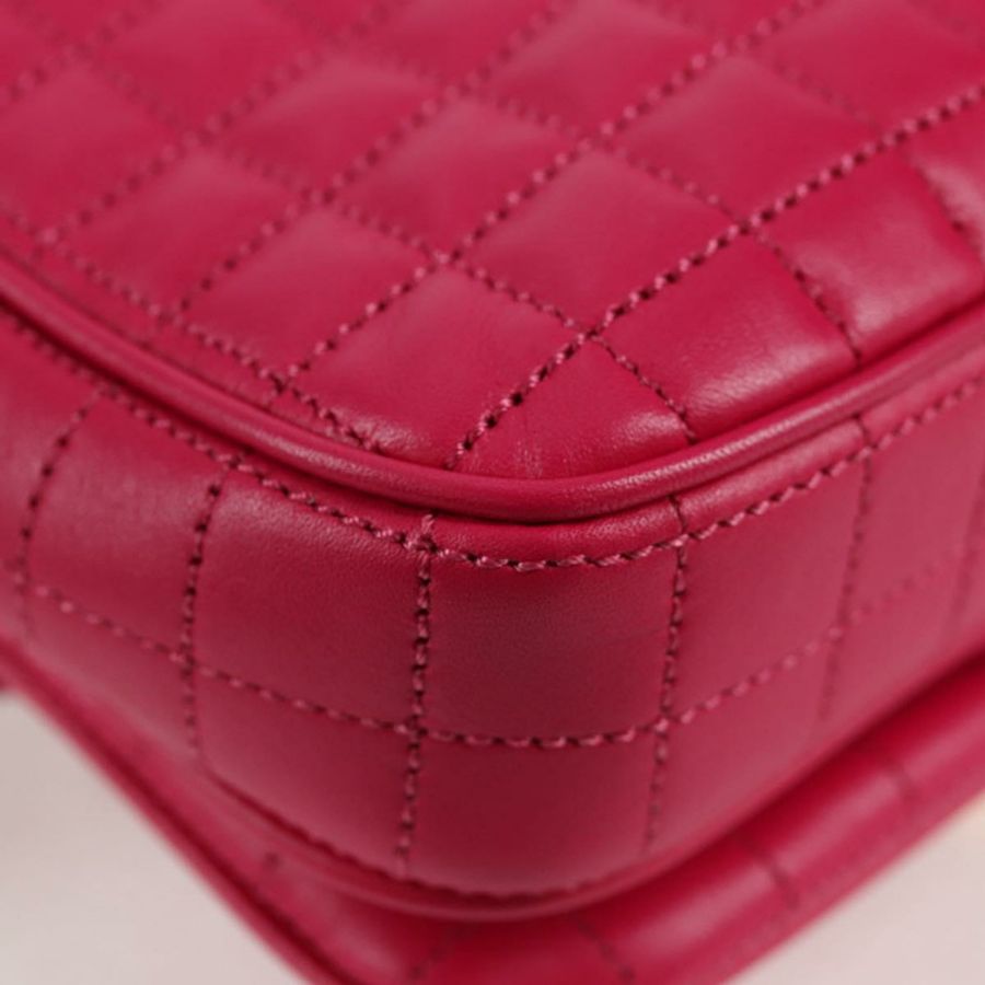 【日本直送】CELINE 鏈條單肩包 皮革 粉紅色 金飾 正品 125657SAM-16