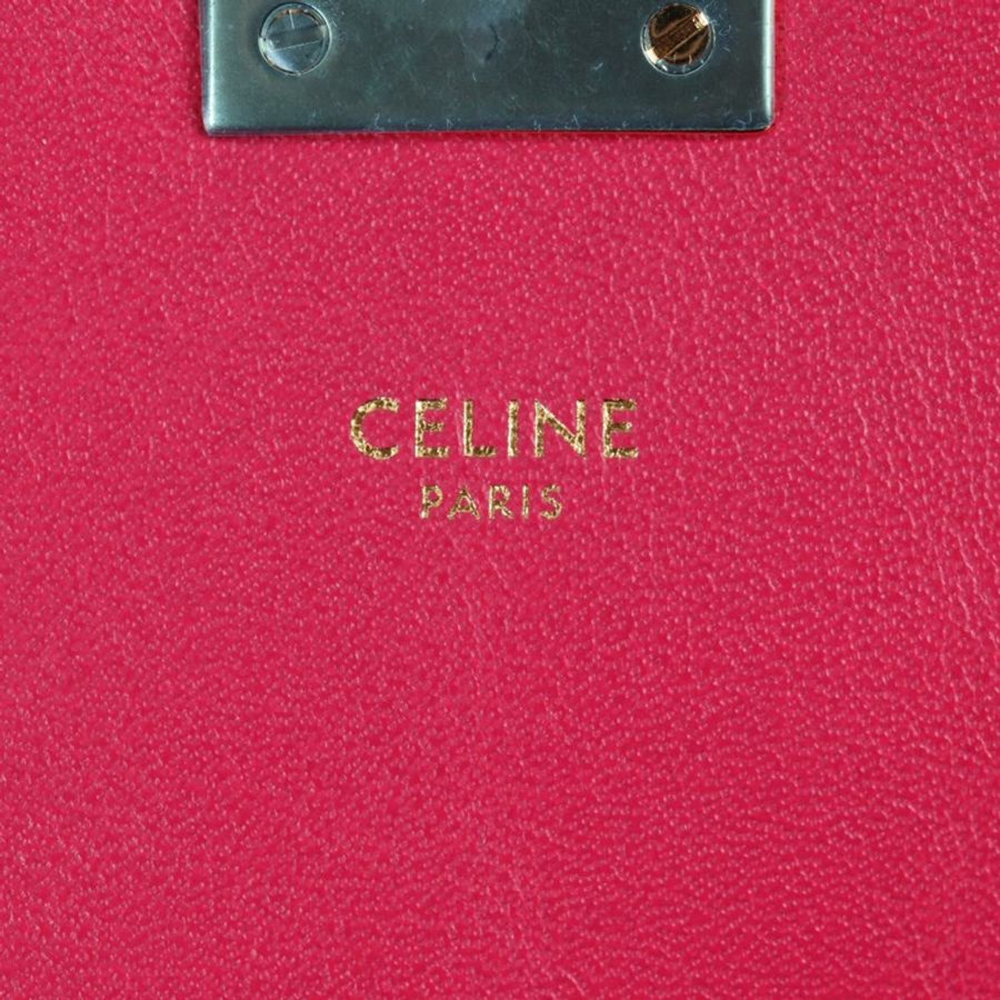 【日本直送】CELINE 鏈條單肩包 皮革 粉紅色 金飾 正品 125657SAM-23