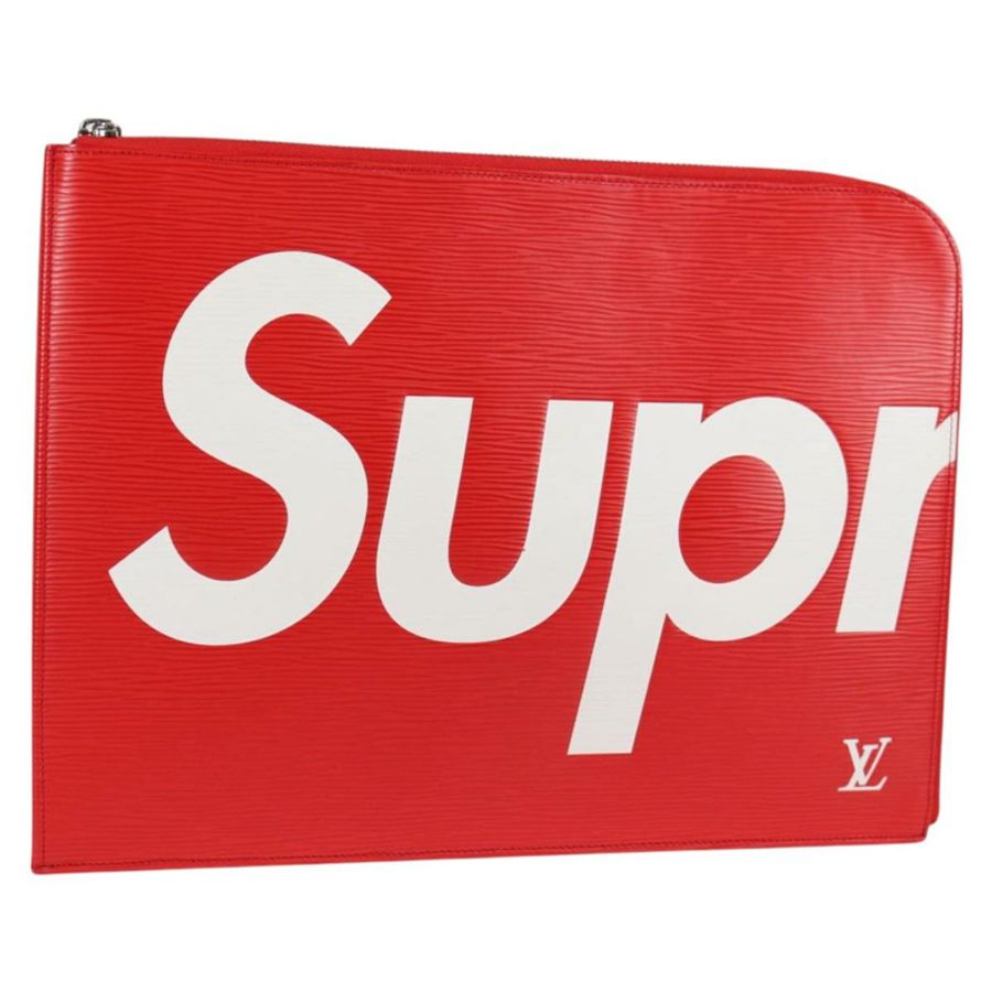 【日本直送】路易威登 Epi Supreme Pochette Jules GM 手袋 紅色 白色 M67722 正品 122842SM-0