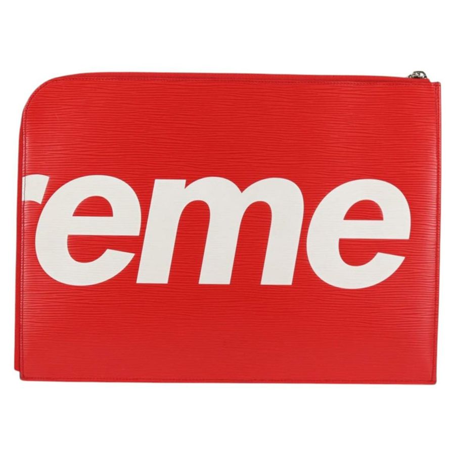 【日本直送】路易威登 Epi Supreme Pochette Jules GM 手袋 紅色 白色 M67722 正品 122842SM-1