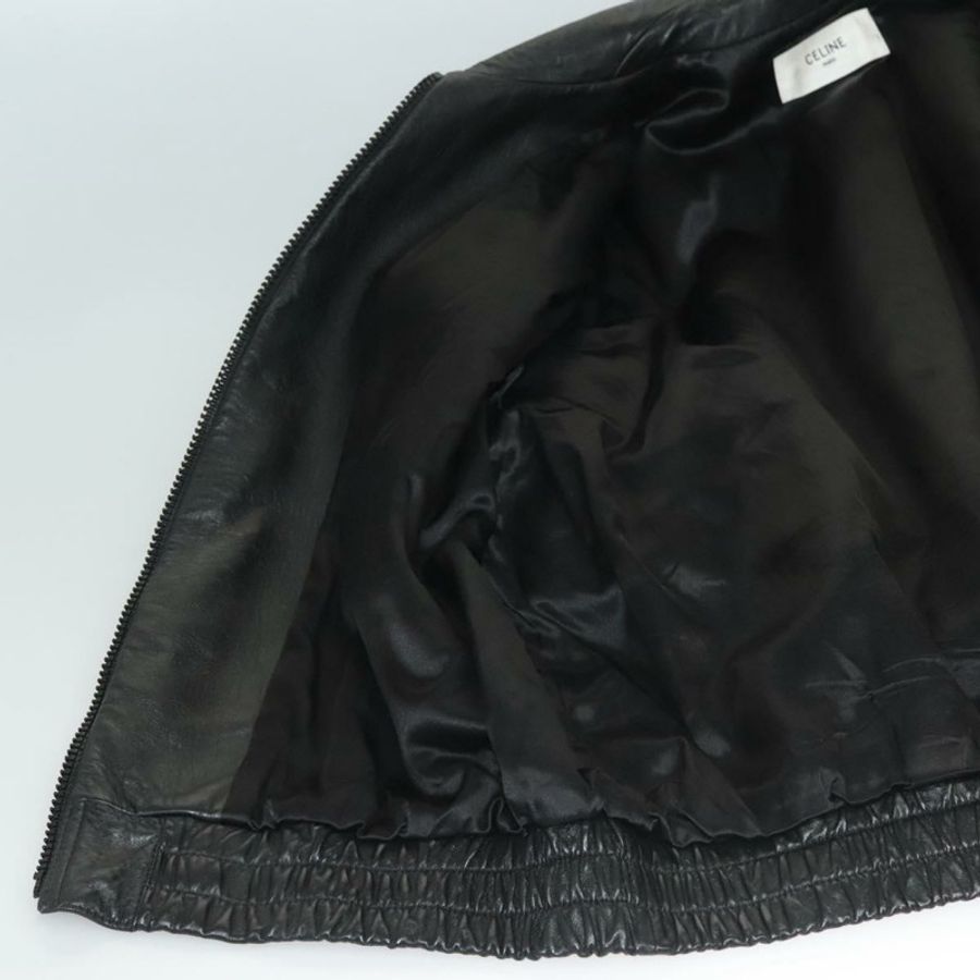 【日本直送】CELINE 羊皮外套 白色 黑色 正品 ym037SAM-8