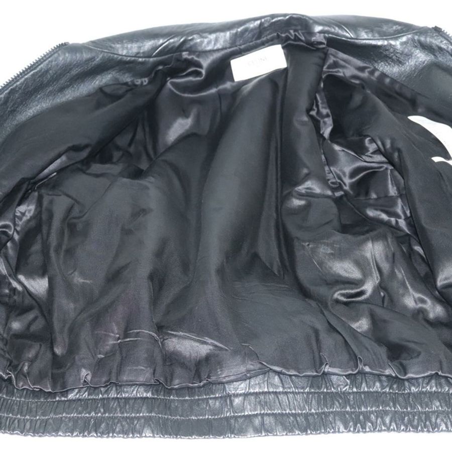 【日本直送】CELINE 羊皮外套 白色 黑色 正品 ym037SAM-9