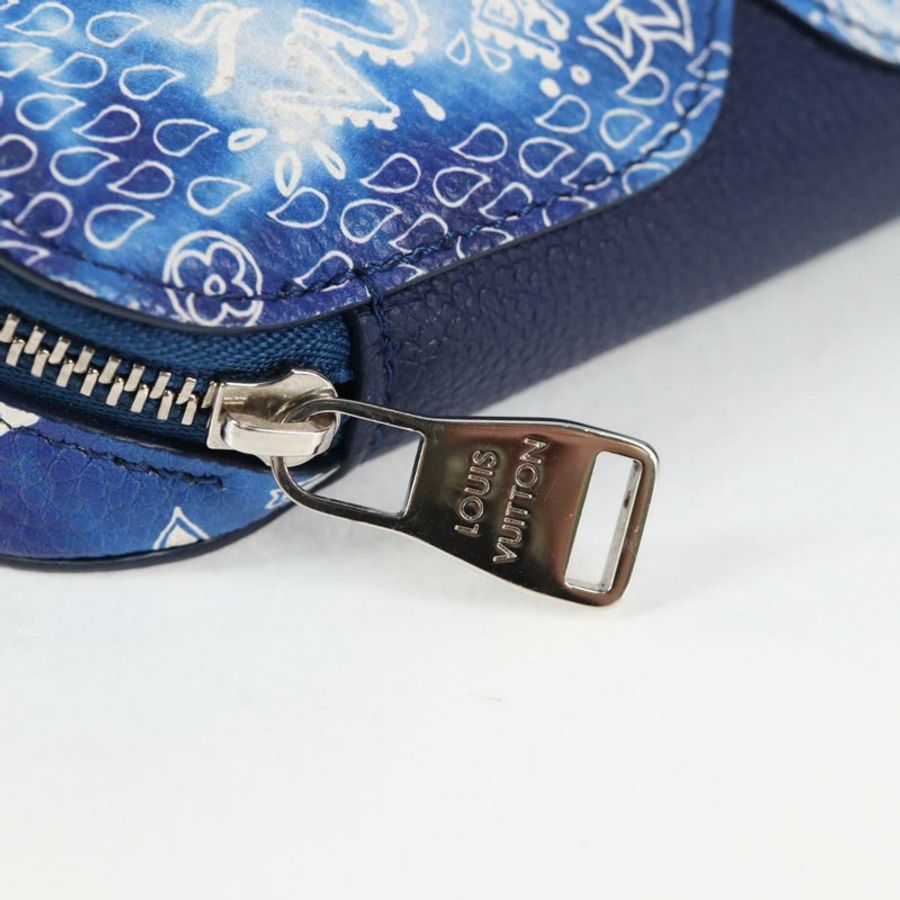 【日本直送】路易威登 Bandana Etui Lunet GM 眼鏡盒 藍色 GI0764 正品 131099SAM-7