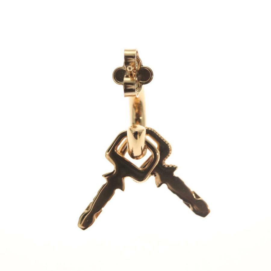【日本直送】路易威登 (LOUIS VUITTON) LV 鎖形耳環 金屬 金色 M01583 LV 正品 132501SM-2