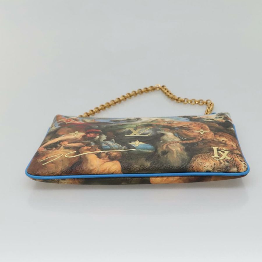 【日本直送】路易威登 Celty Pochette Plat Pouch Koons Rubens M64617 LV Auth 132961SM-4