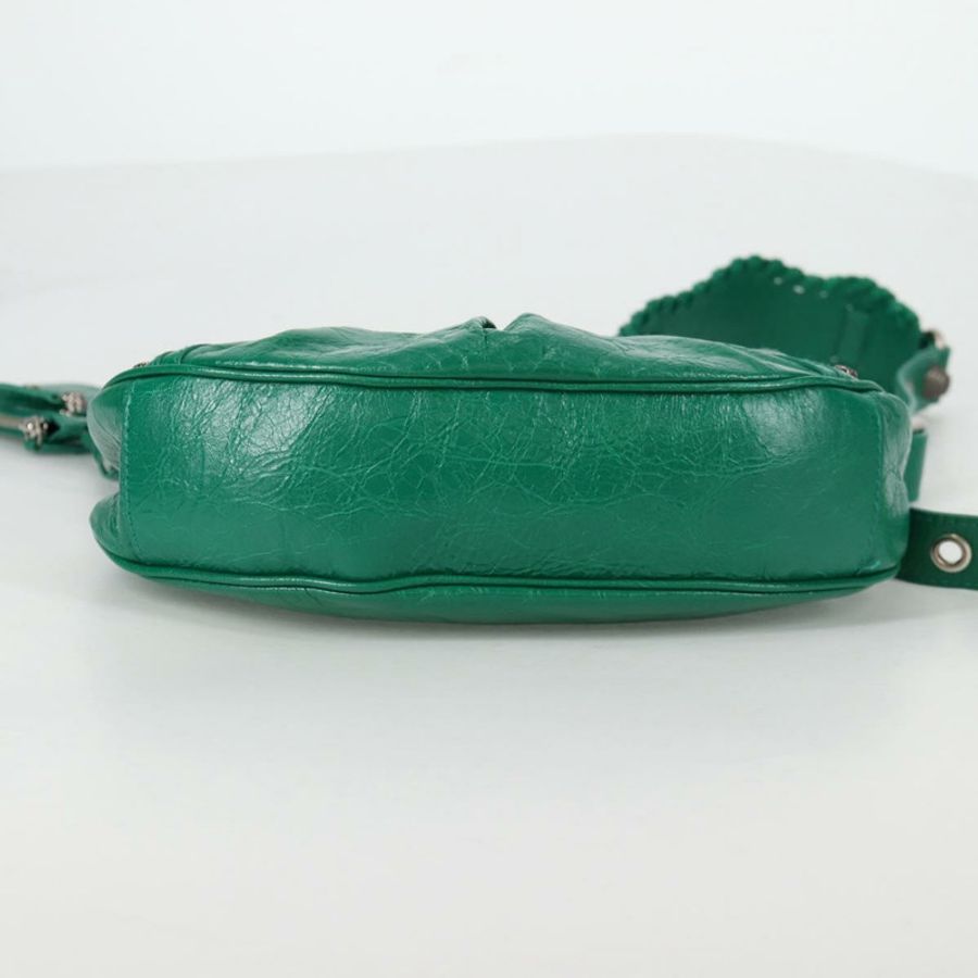 【日本直送】BALENCIAGA Le Cagole XS 單肩包,皮革材質,兩用,綠色,貨號 671309,正品編號 134862SAM-4