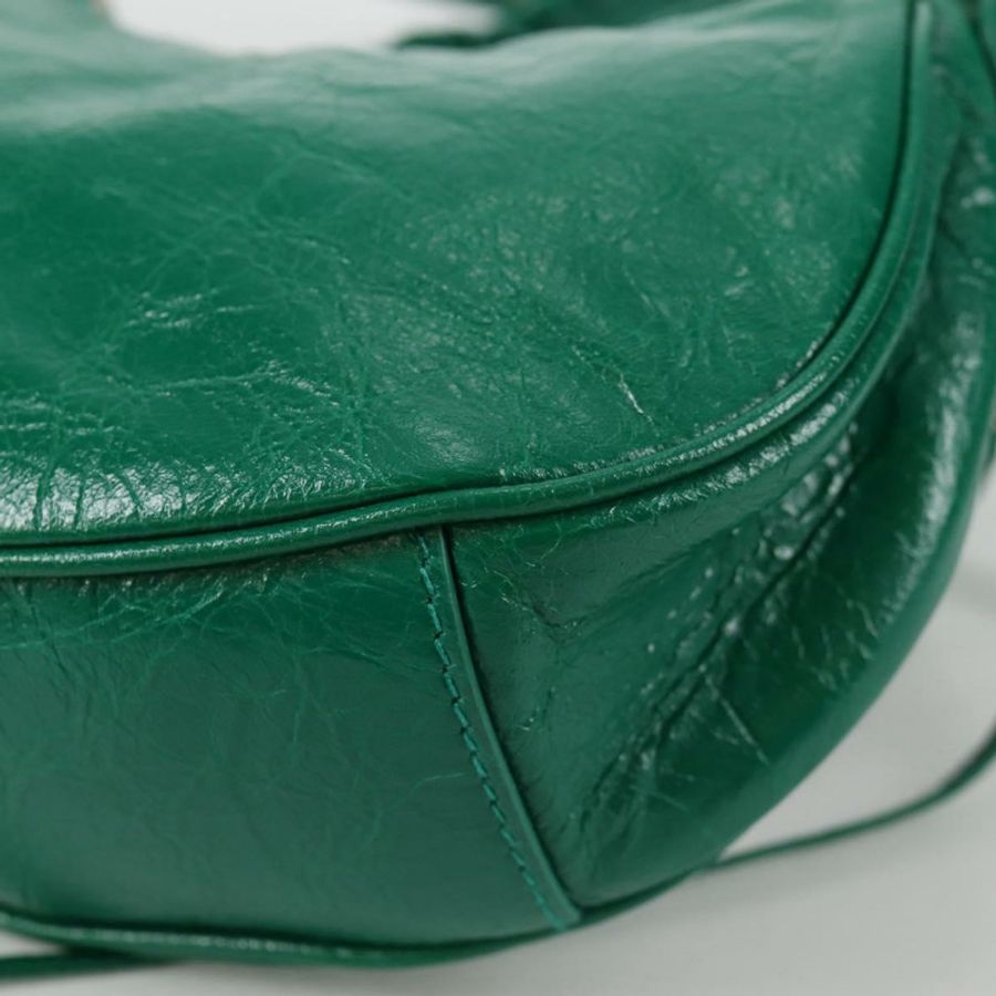 【日本直送】BALENCIAGA Le Cagole XS 單肩包,皮革材質,兩用,綠色,貨號 671309,正品編號 134862SAM-18