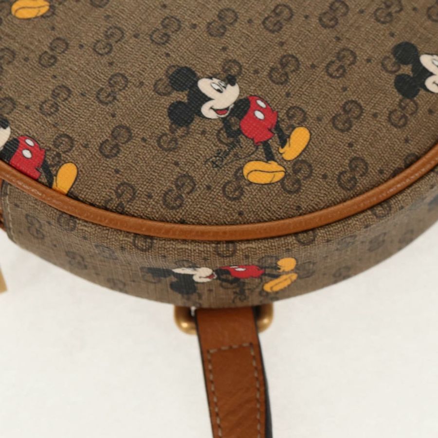 【日本直送】GUCCI Micro GG Supreme Disney迷你雙肩包 PVC 米色 603730 正品 146074SM-16
