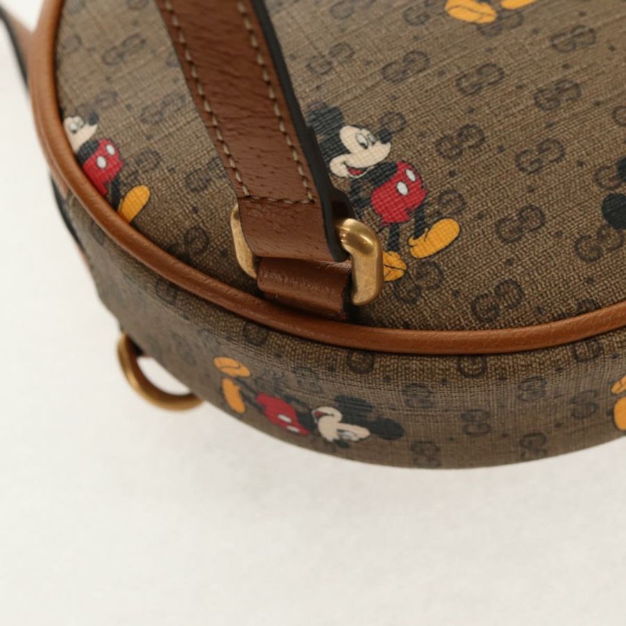 【日本直送】GUCCI Micro GG Supreme Disney迷你雙肩包 PVC 米色 603730 正品 146074SM-18