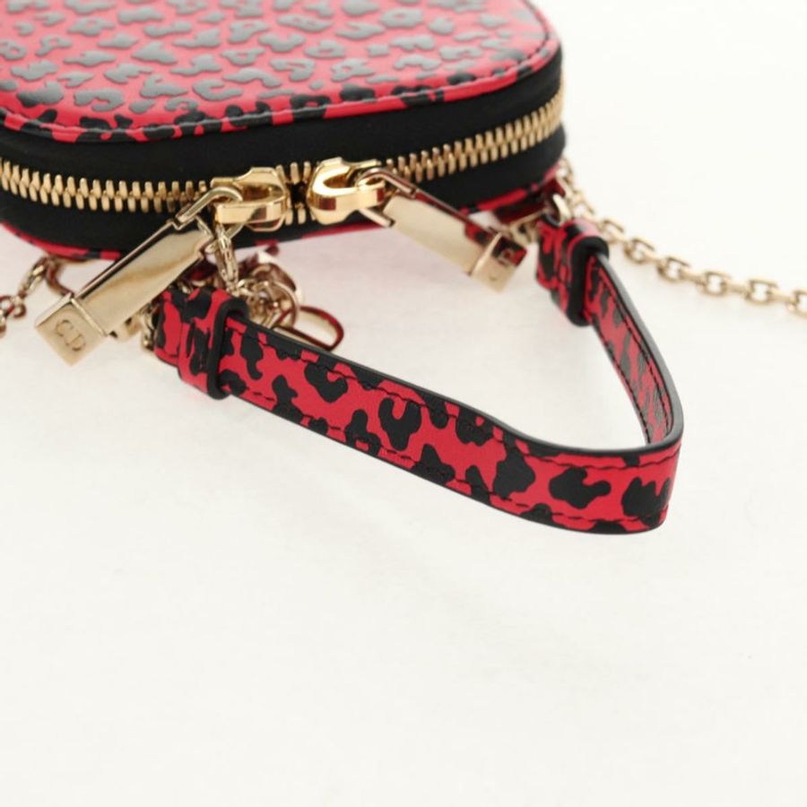 【日本直送】Christian Dior 鏈條手機包 皮革 2way 紅金金色 正品 147971SAM-6