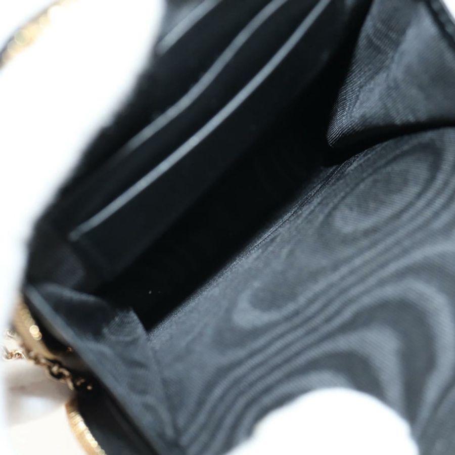 【日本直送】Christian Dior 鏈條手機包 皮革 2way 紅金金色 正品 147971SAM-9