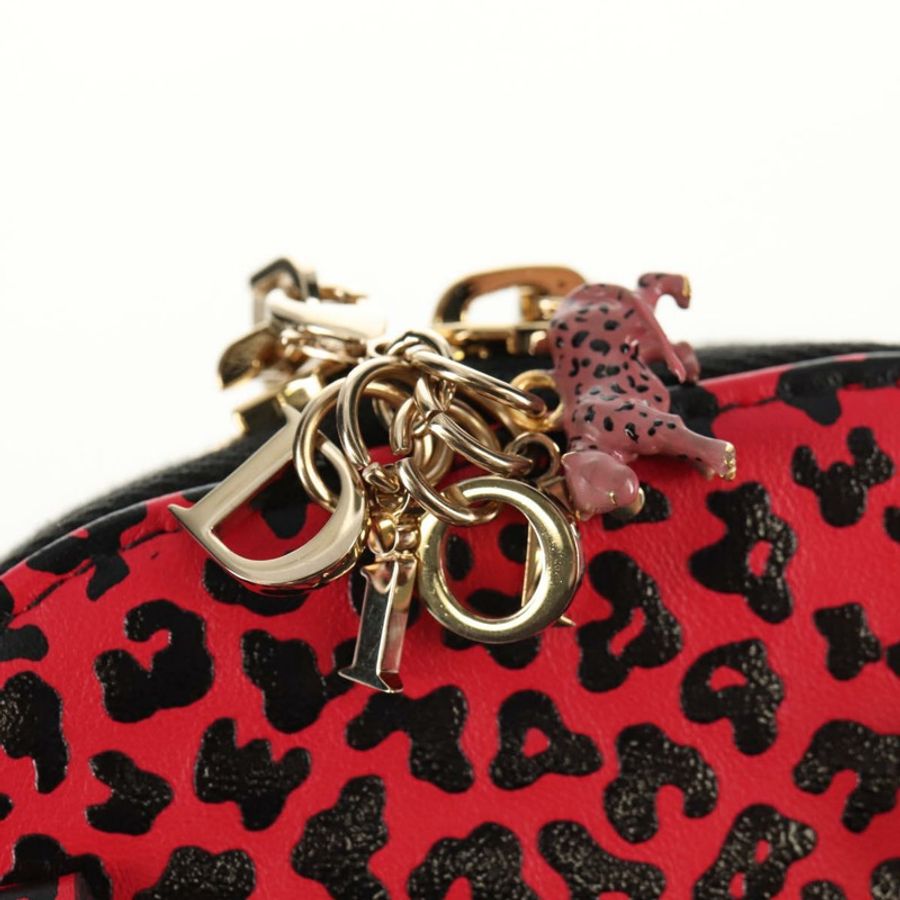 【日本直送】Christian Dior 鏈條手機包 皮革 2way 紅金金色 正品 147971SAM-20