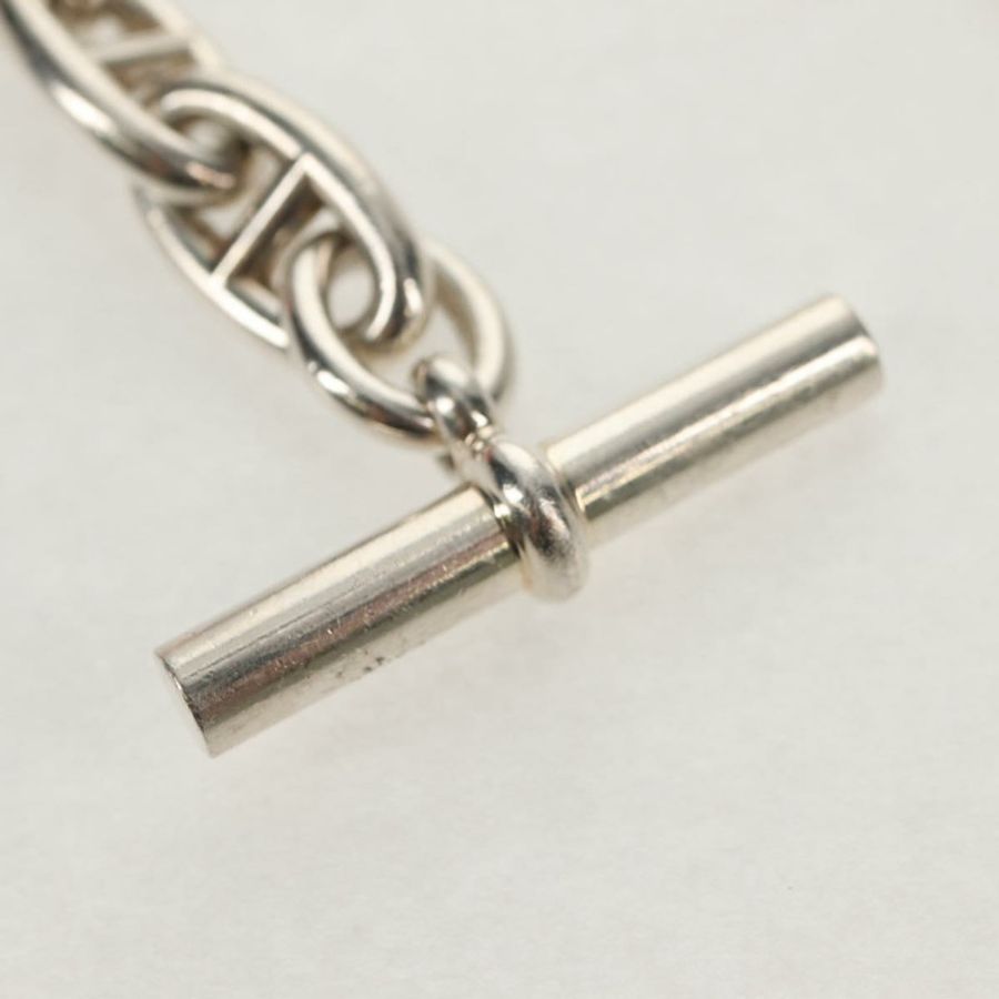 【日本直送】愛馬仕 Chaine D'Ancre GM 手鍊 AG925 12 節銀手鍊 Auth 140416SM-3