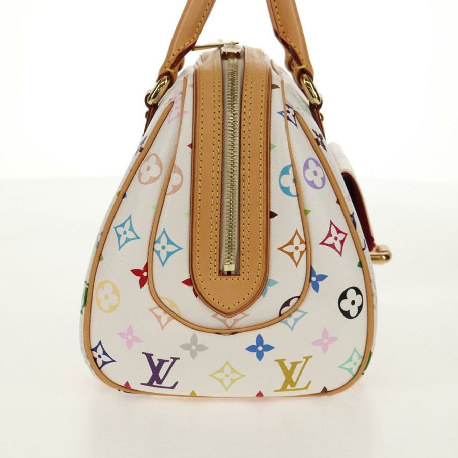【日本直送】路易威登 Monogram Multicolor Priscilla 手提包 白色 M40096 正品 148523SAM-3