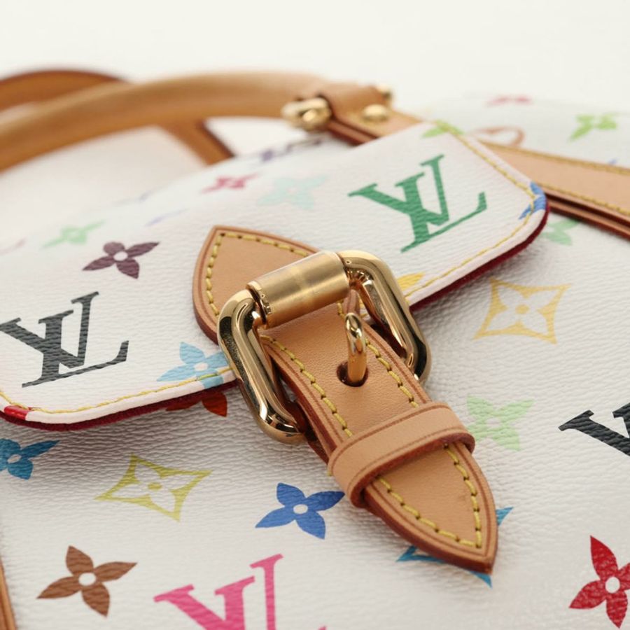 【日本直送】路易威登 Monogram Multicolor Priscilla 手提包 白色 M40096 正品 148523SAM-16