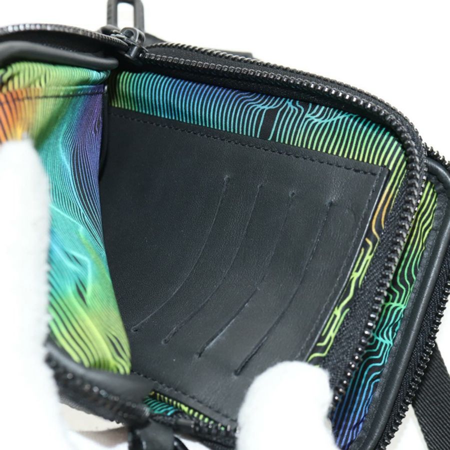 【日本直送】路易威登 3D Monogram 雙手機袋 黑色 M80141 LV 正品 140387SM-21