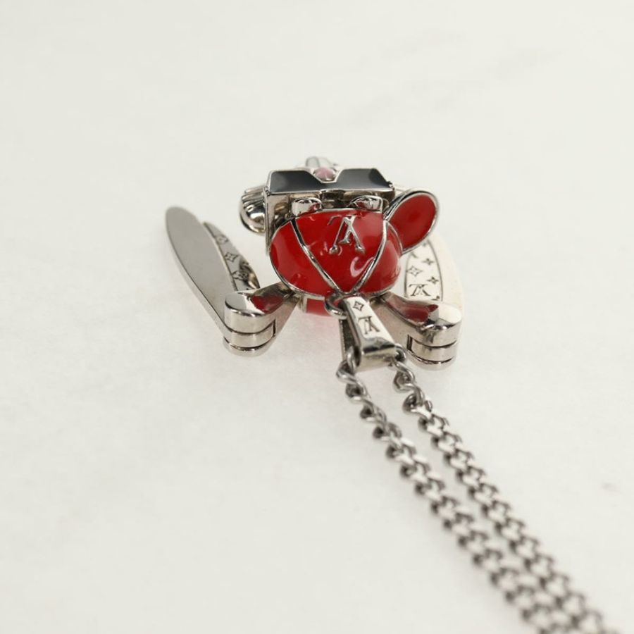 【日本直送】路易威登 (LOUIS VUITTON) 項鍊 LV Collier 兔子項鍊 金屬銀色 LV 正品 128541SM-6