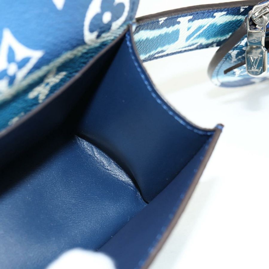 【日本直送】路易威登 Monogram Escal Ceinture 腰帶 37.6"" 藍色 M0253W LV 正品 147571SM-17