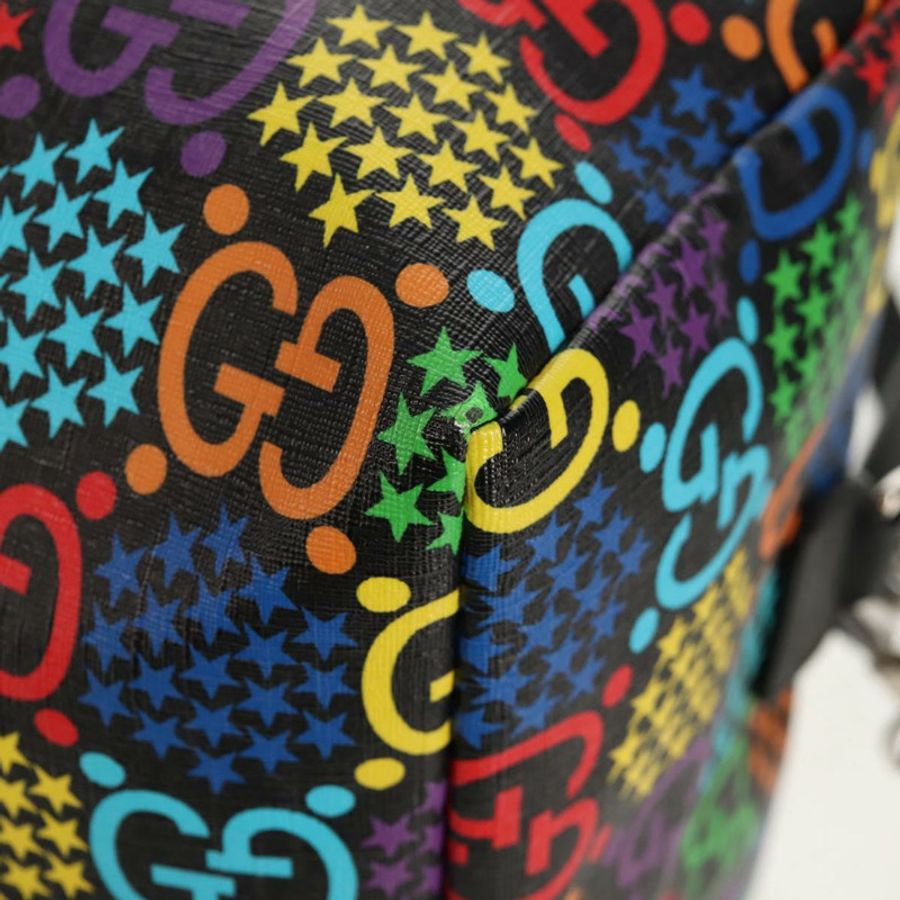 【日本直送】GUCCI GG迷幻波士頓包 PVC材質 兩用 多色 銀色 587866 正品 147573SAM-16