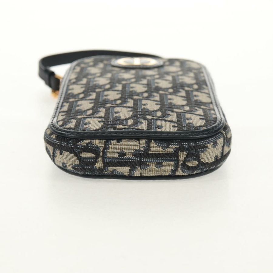【日本直送】Christian Dior Trotter帆布Montaigne鏈條包,海軍藍金色,正品,貨號146071SAM-4