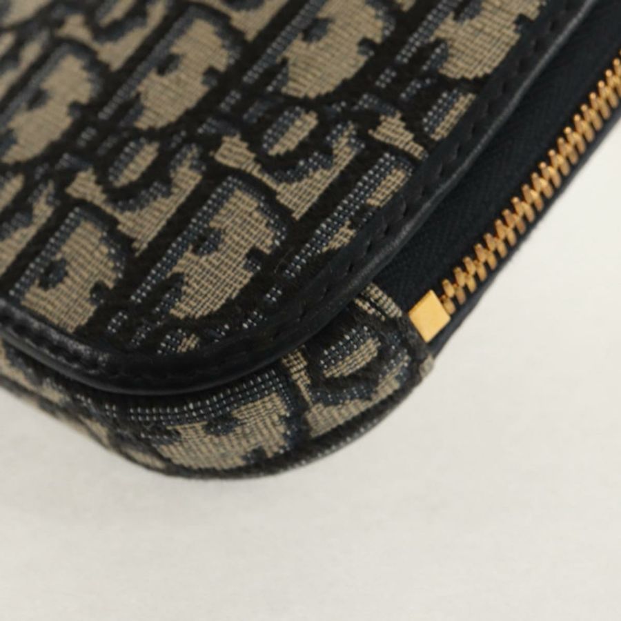 【日本直送】Christian Dior Trotter帆布Montaigne鏈條包,海軍藍金色,正品,貨號146071SAM-17