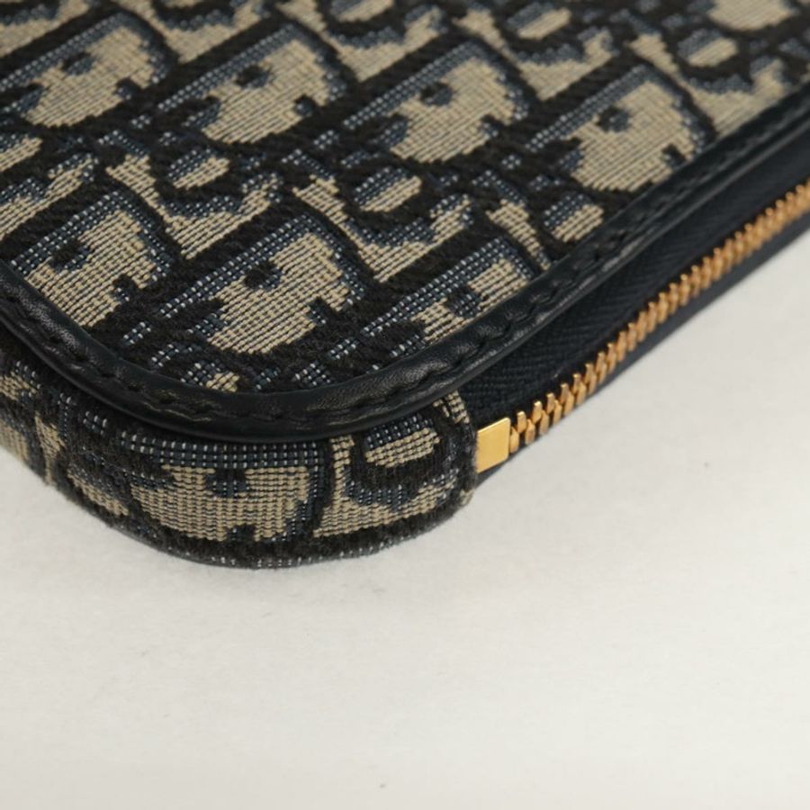 【日本直送】Christian Dior Trotter帆布Montaigne鏈條包,海軍藍金色,正品,貨號146071SAM-19