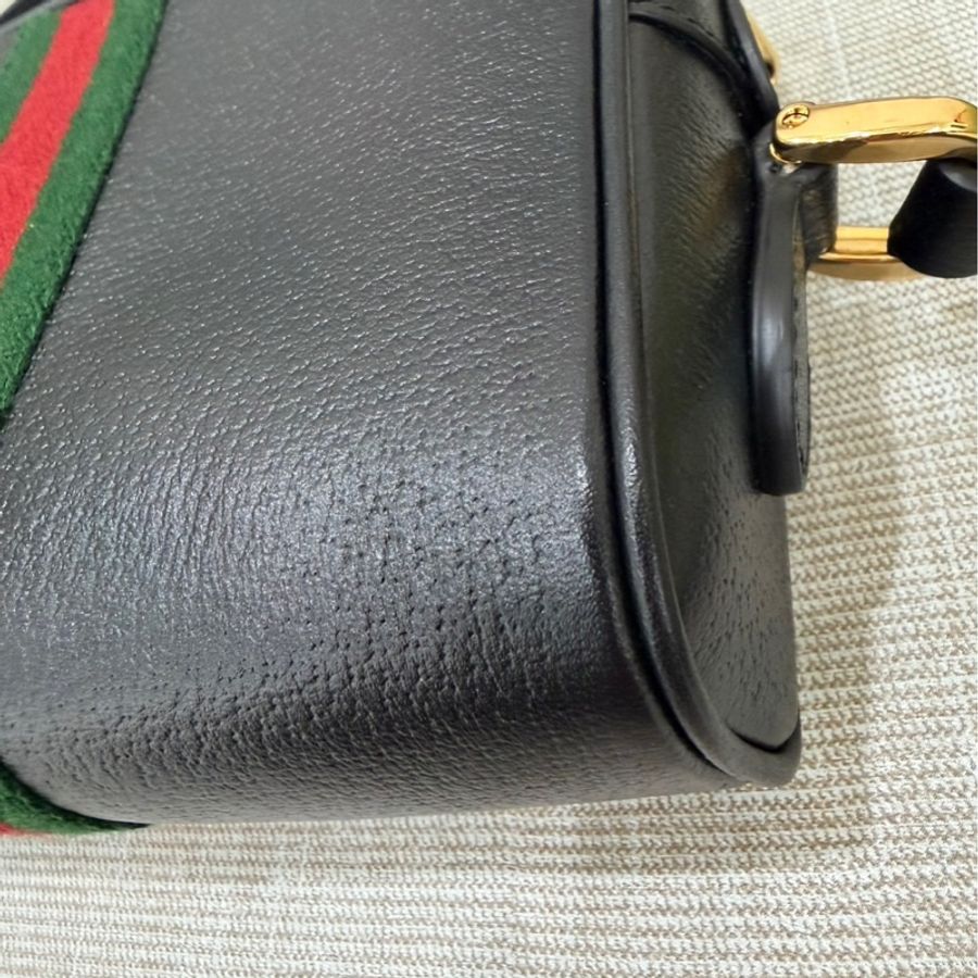 Gucci 全皮相機包 黑色-10