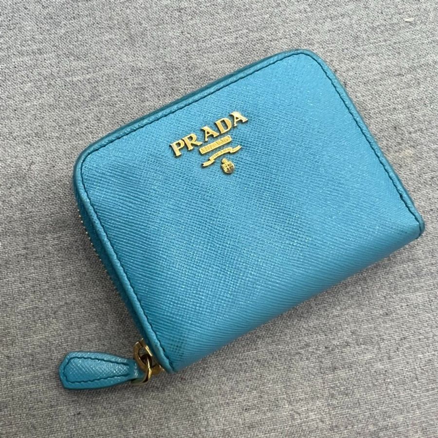 【小巧方便✨低價優惠😍】Prada 天藍色零錢包|卡包-4