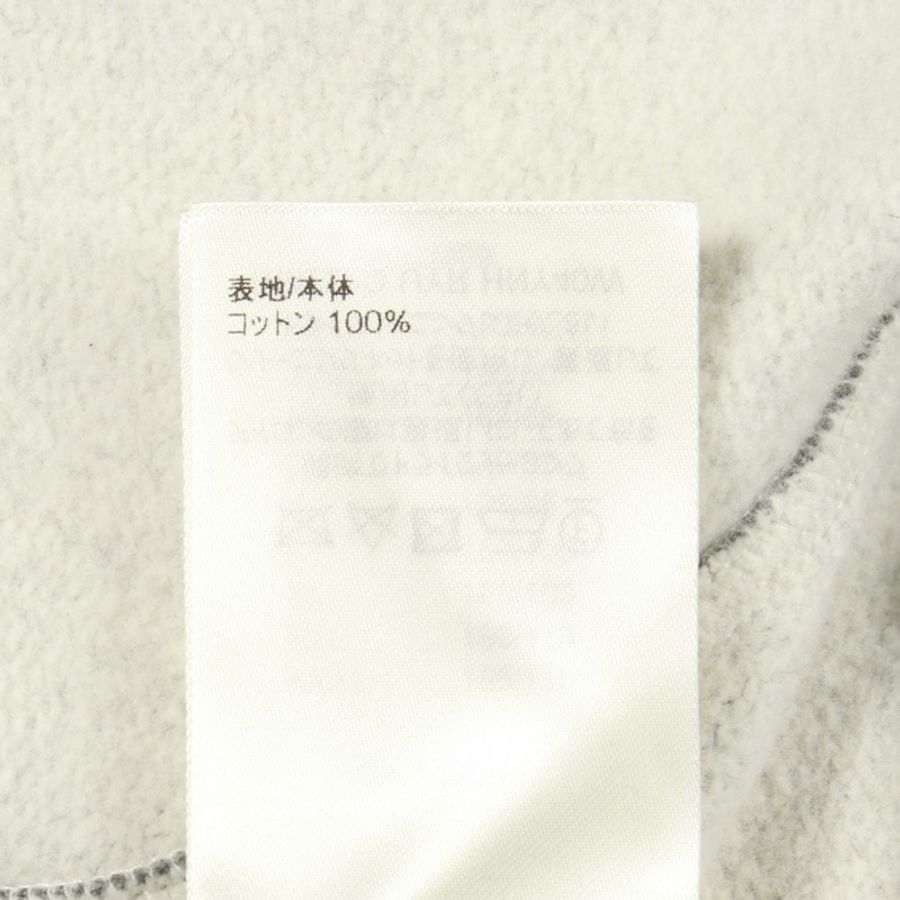 路易威登 Monogram 圓形剪裁連帽衫,純棉灰色,二手,M 碼-3