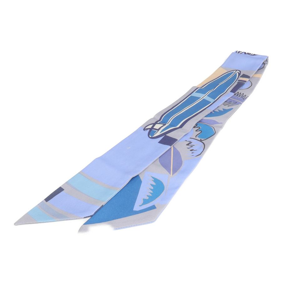 HERMES 絲質Twilly絲巾-1