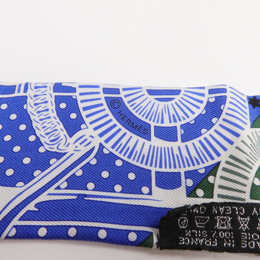 HERMES 絲質Twilly絲巾-5