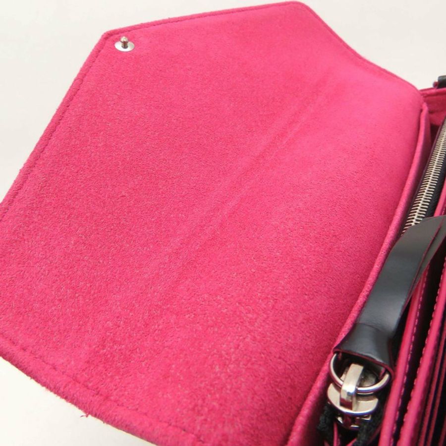 路易威登 Epi 皮革 Pochette Felicie M64579 手拿包,黑色和亮粉色,女士,353135-6