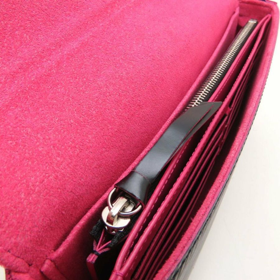 路易威登 Epi 皮革 Pochette Felicie M64579 手拿包,黑色和亮粉色,女士,353135-7