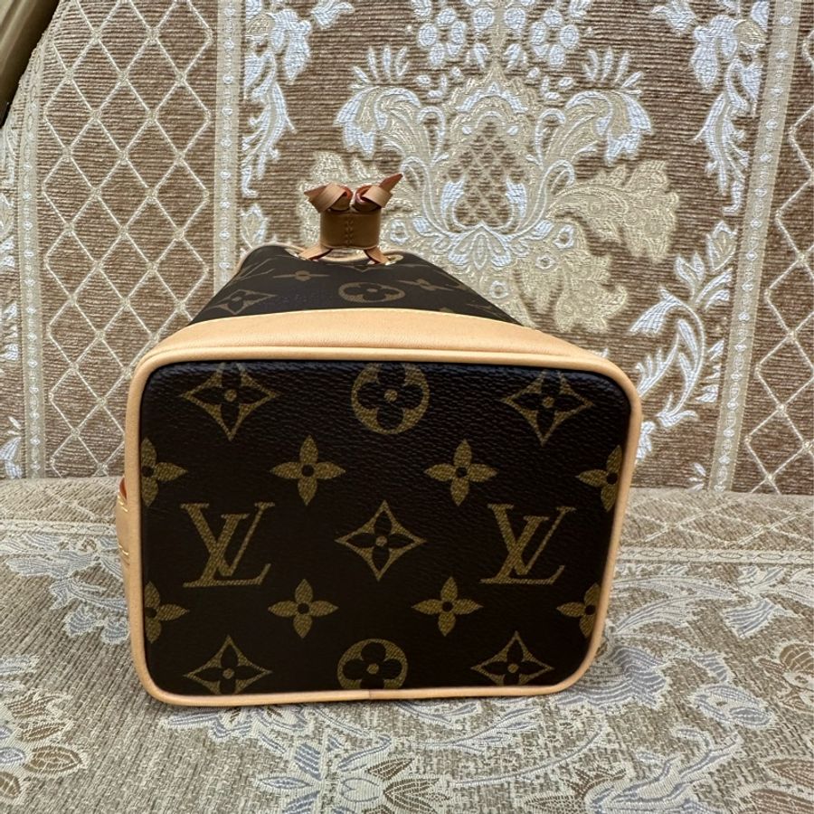 LV 原花金釦Nano Noe手提斜背水桶包M81266-4