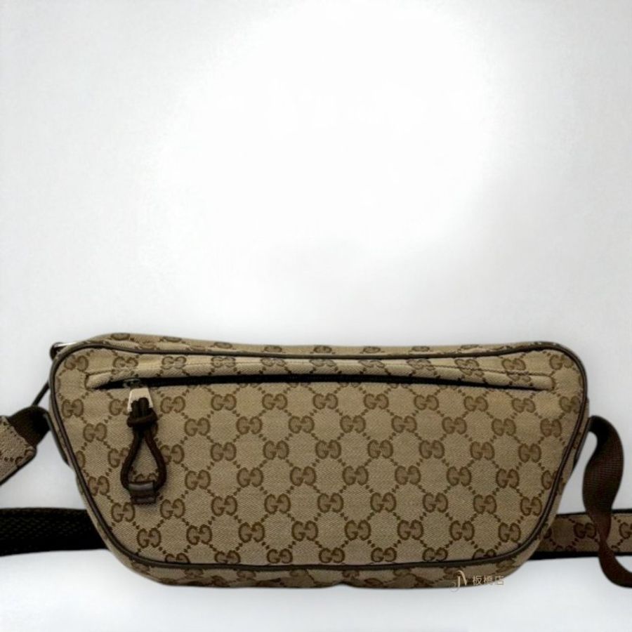 JS1000-GUCCI Ophidia老花緹花布前口袋拉鍊胸口包 802096-3