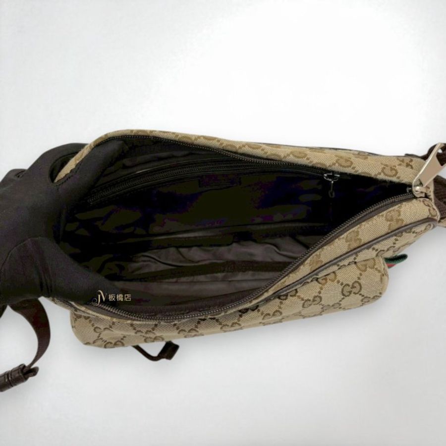 JS1000-GUCCI Ophidia老花緹花布前口袋拉鍊胸口包 802096-5