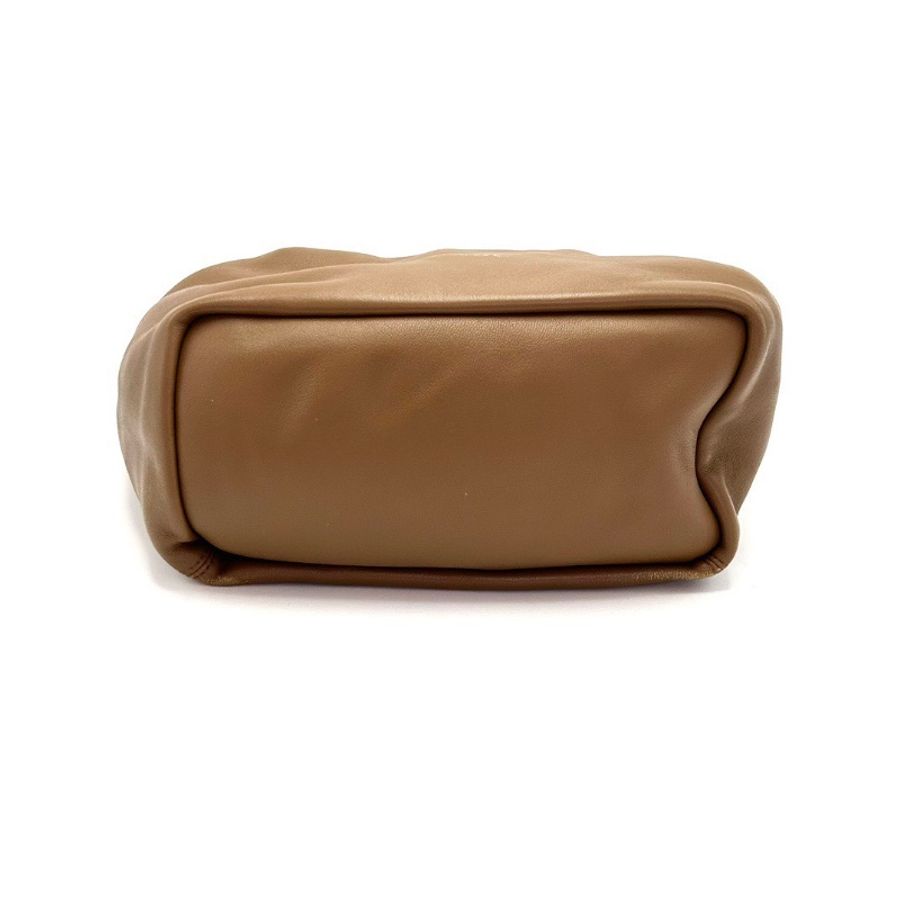 LOEWE橡木棕金扣squeeze 系列小號肩背包 24*29*10.5 98新配件塵袋購證-4