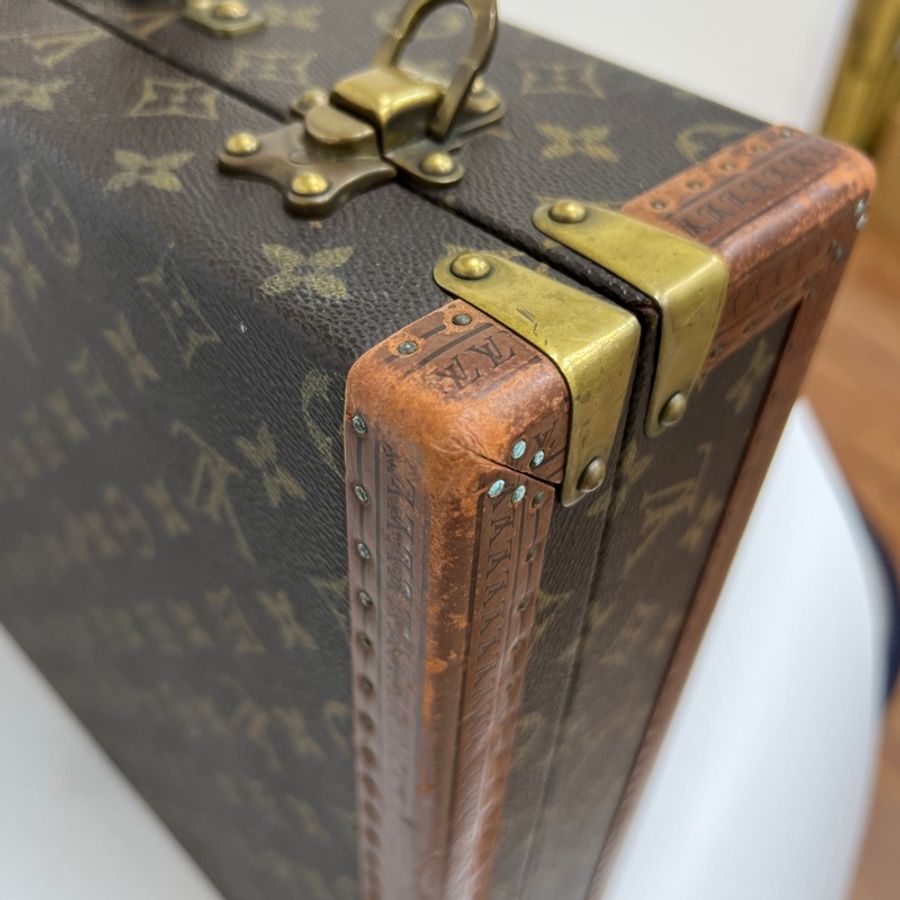 Louis Vuitton 古董手提硬殼行李箱 45 vintage 二手 中古-14