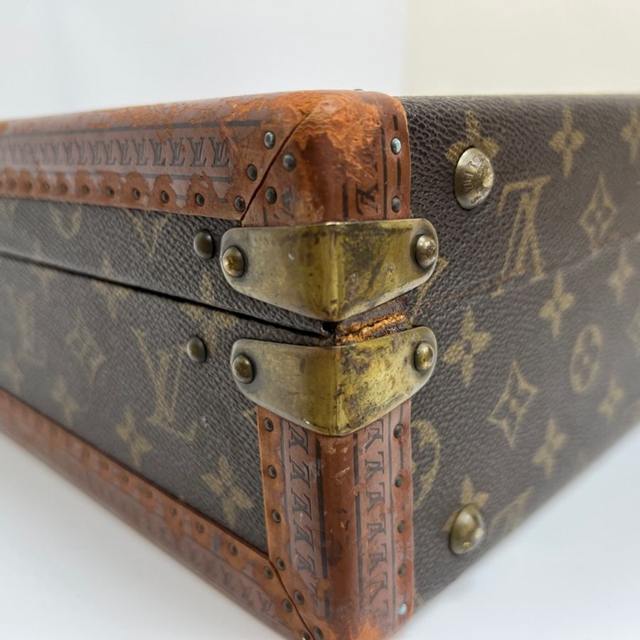 Louis Vuitton 古董手提硬殼行李箱 45 vintage 二手 中古-17