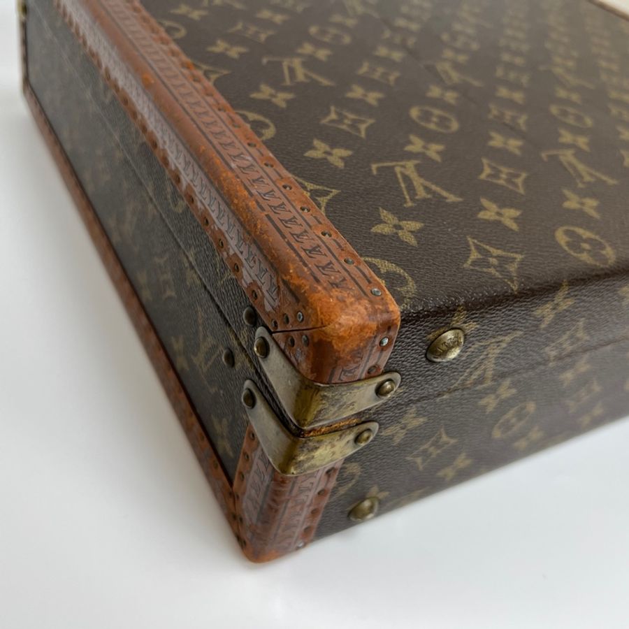 Louis Vuitton 古董手提硬殼行李箱 45 vintage 二手 中古-18