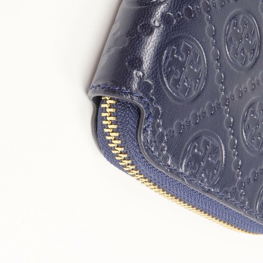 Tory Burch 牛皮皮革Zipper Long Wallet金扣長錢包-6
