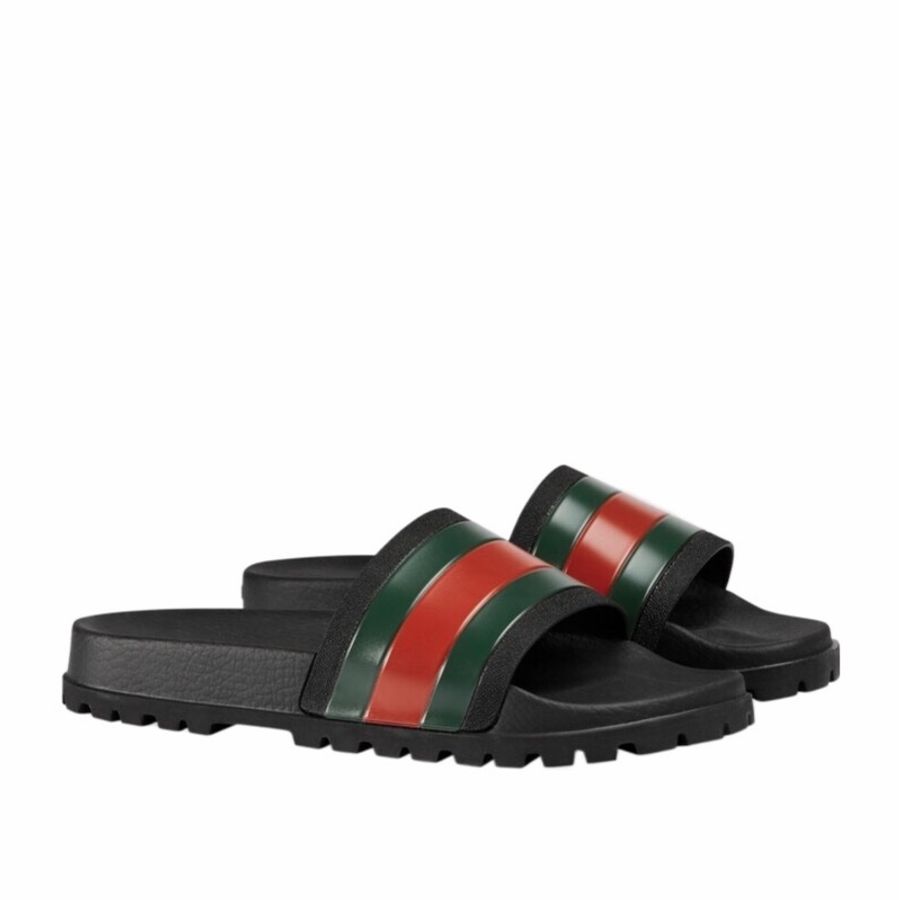 Gucci 男士 條紋飾帶涼拖UK-5 UK-6 UK-7 UK-8 UK-9 UK-10 UK-11 UK-12 UK-13 UK-14碼-0