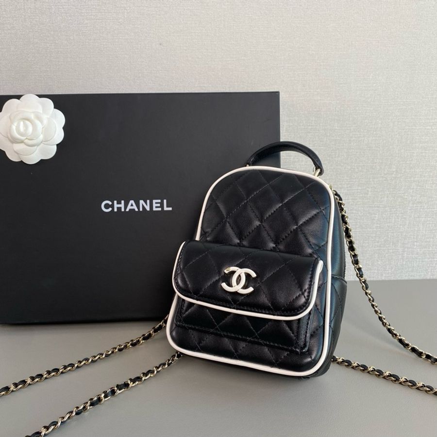 ✨Chanel 25P 黑白熊貓後背包 晶片款🖤-4