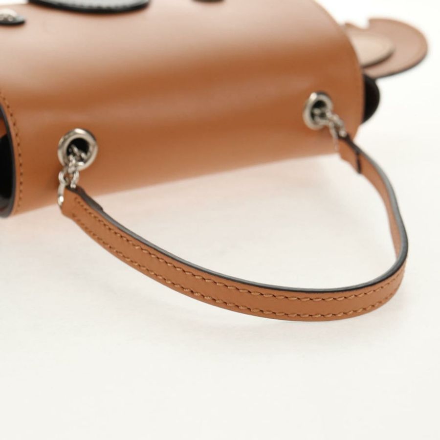 【日本直送】GUCCI 兒童無尾熊手提包 皮革 棕色 銀色 605824 正品 146368SAV-6