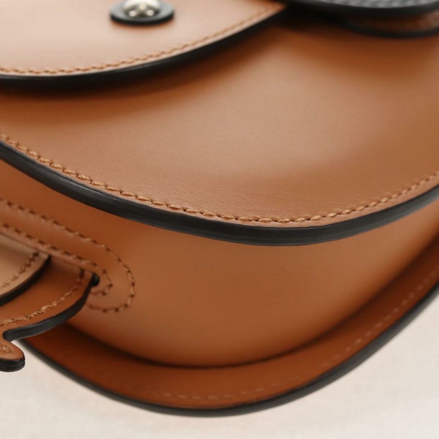 【日本直送】GUCCI 兒童無尾熊手提包 皮革 棕色 銀色 605824 正品 146368SAV-13