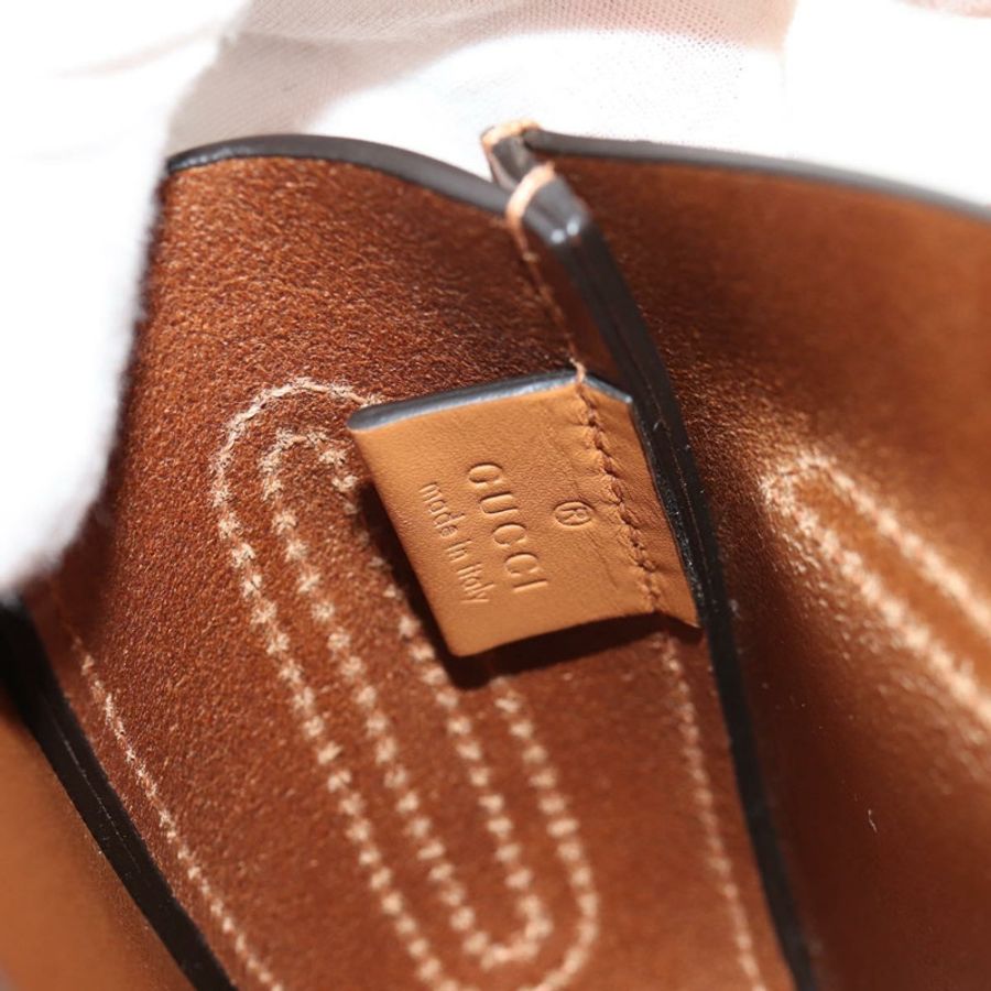 【日本直送】GUCCI 兒童無尾熊手提包 皮革 棕色 銀色 605824 正品 146368SAV-22