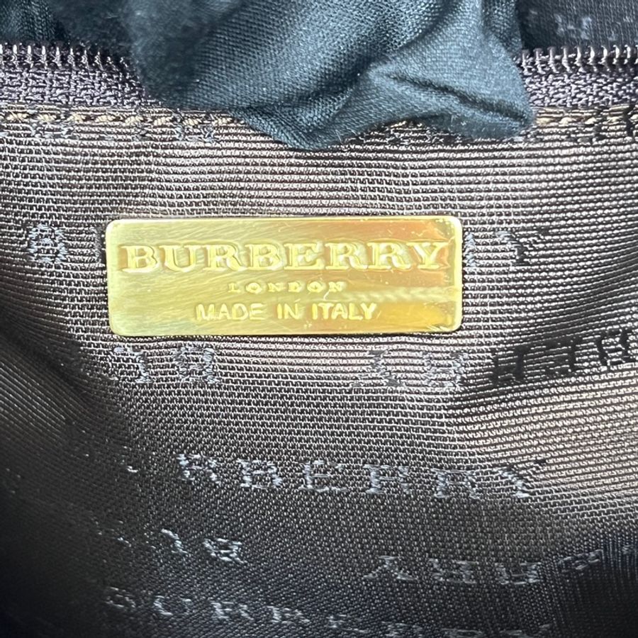 Burberry經典戰馬格紋水桶包 vintage 二手 中古-8