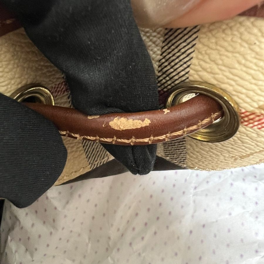 Burberry經典戰馬格紋水桶包 vintage 二手 中古-16