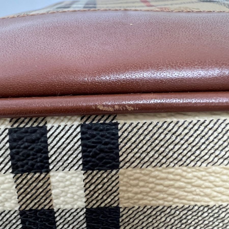 Burberry經典戰馬格紋水桶包 vintage 二手 中古-21