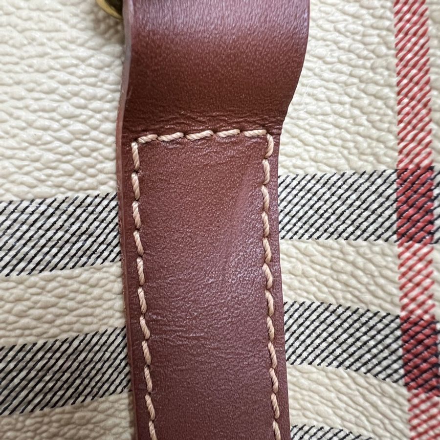 Burberry經典戰馬格紋水桶包 vintage 二手 中古-23